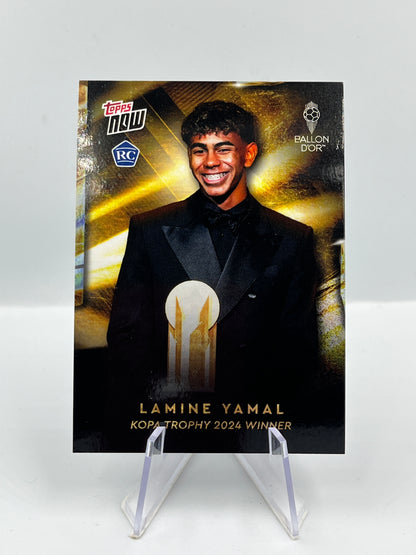 Topps Now 2024 Lamine Yamal Barcelona Kopa Trophy 2024 Winner RC