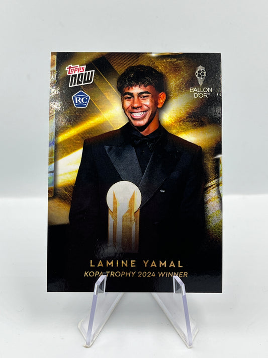 Topps Now 2024 Lamine Yamal Barcelona Kopa Trophy 2024 Winner RC