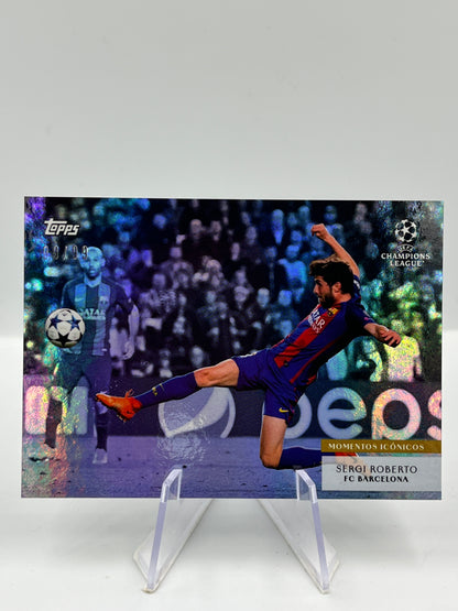 Topps Simplicidad UCC 23/24 Sergi Roberto Barcelona Momentos Iconicos 09/99