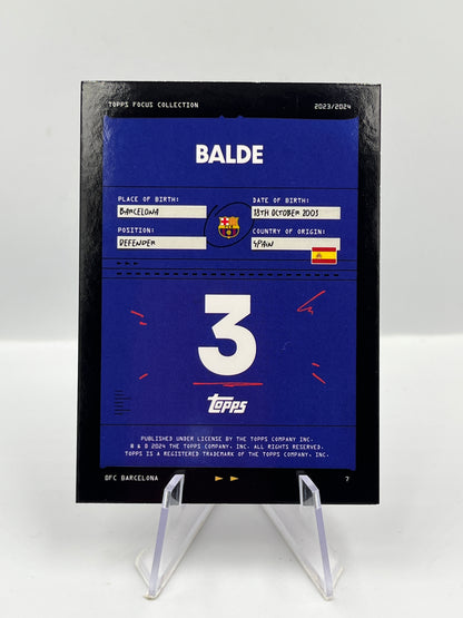 Topps Focus Barcelona 23/24 Alejandro Balde Focus Collection 2/5