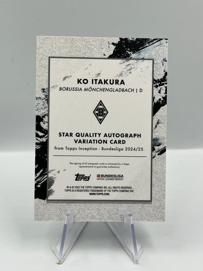 Topps Inception Bundesliga 24/25 Ko Itakura Mönchengladbach Autograph 10/75