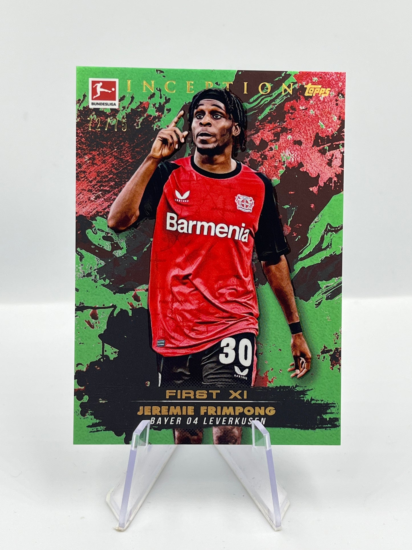 Topps Inception Bundesliga 24/25 Jeremie Frimpong Bayer Leverkusen First XI 72/75
