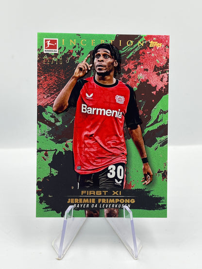 Topps Inception Bundesliga 24/25 Jeremie Frimpong Bayer Leverkusen First XI 72/75