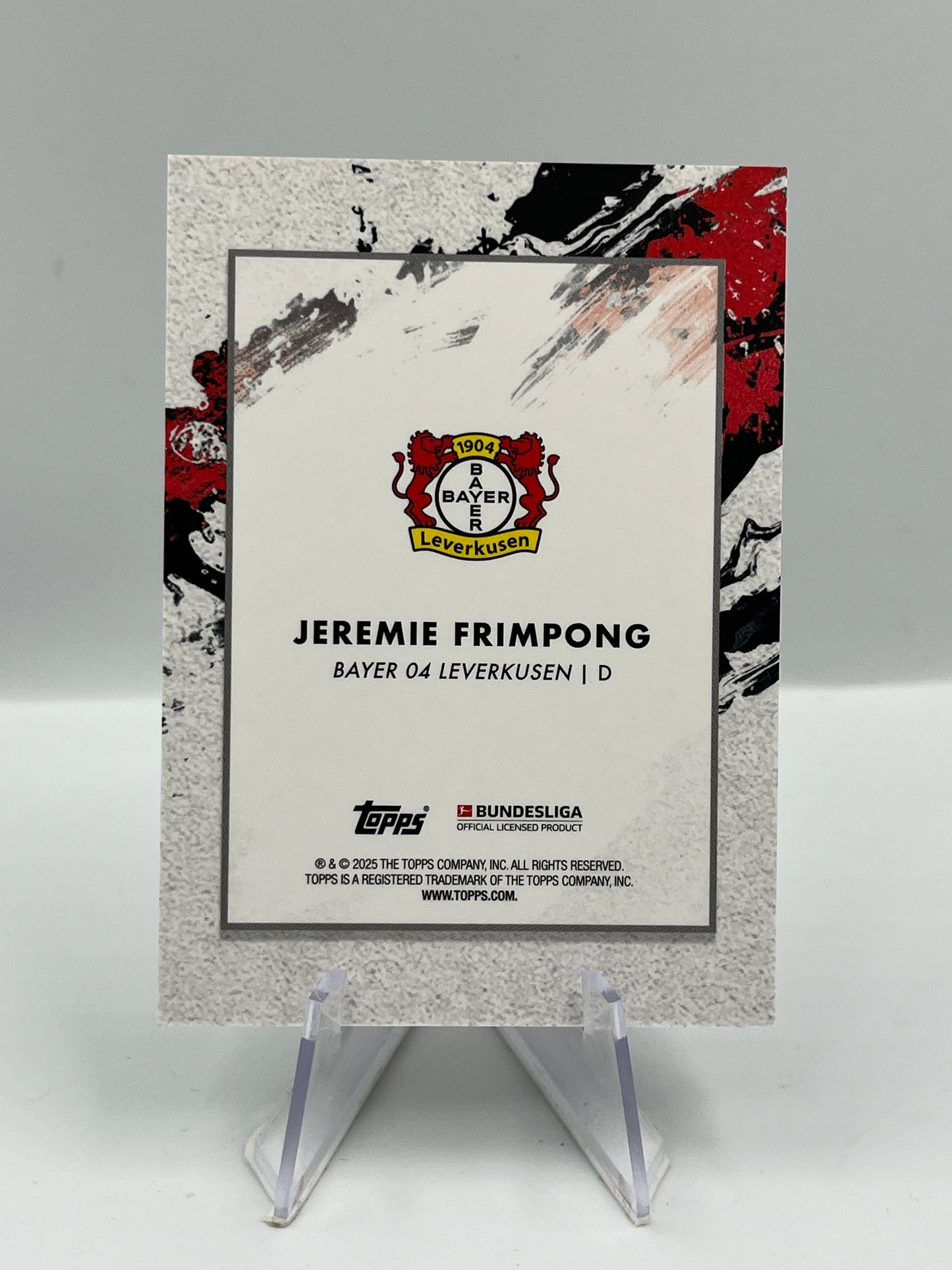 Topps Inception Bundesliga 24/25 Jeremie Frimpong Bayer Leverkusen First XI 72/75