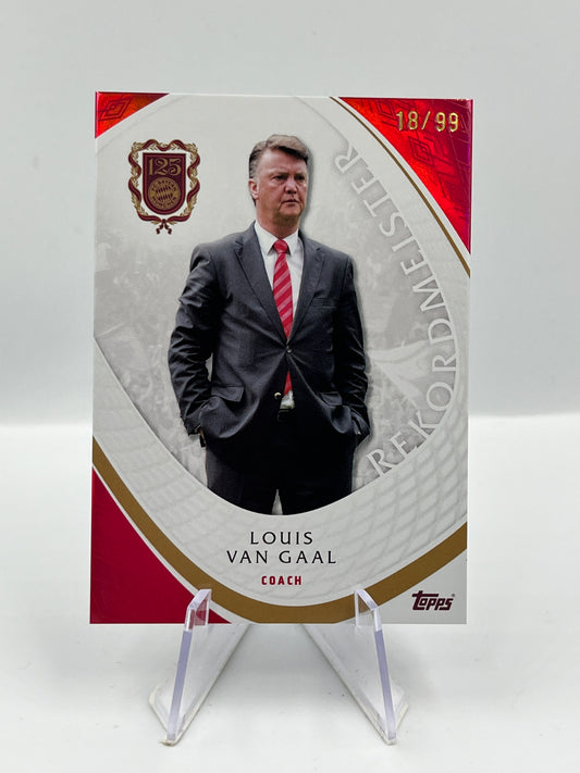 Topps 125 Jahre Bayern München Louis Van Gaal Rekordmeister 18/99 #RM-20