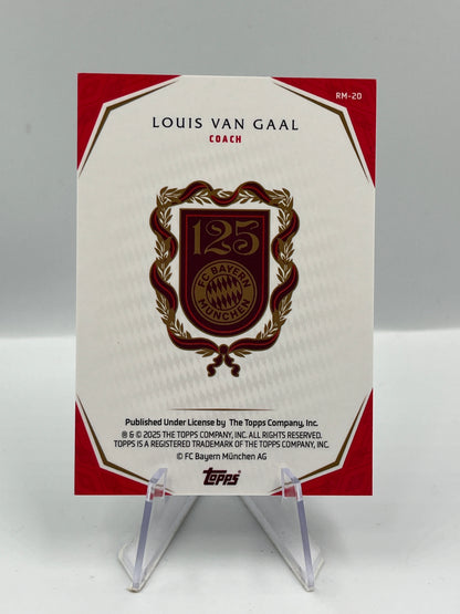 Topps 125 Jahre Bayern München Louis Van Gaal Rekordmeister 18/99 #RM-20