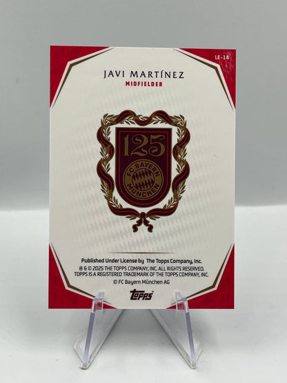 Topps 125 Jahre Bayern München Javi Martinez Legends 57/99 #LE-14