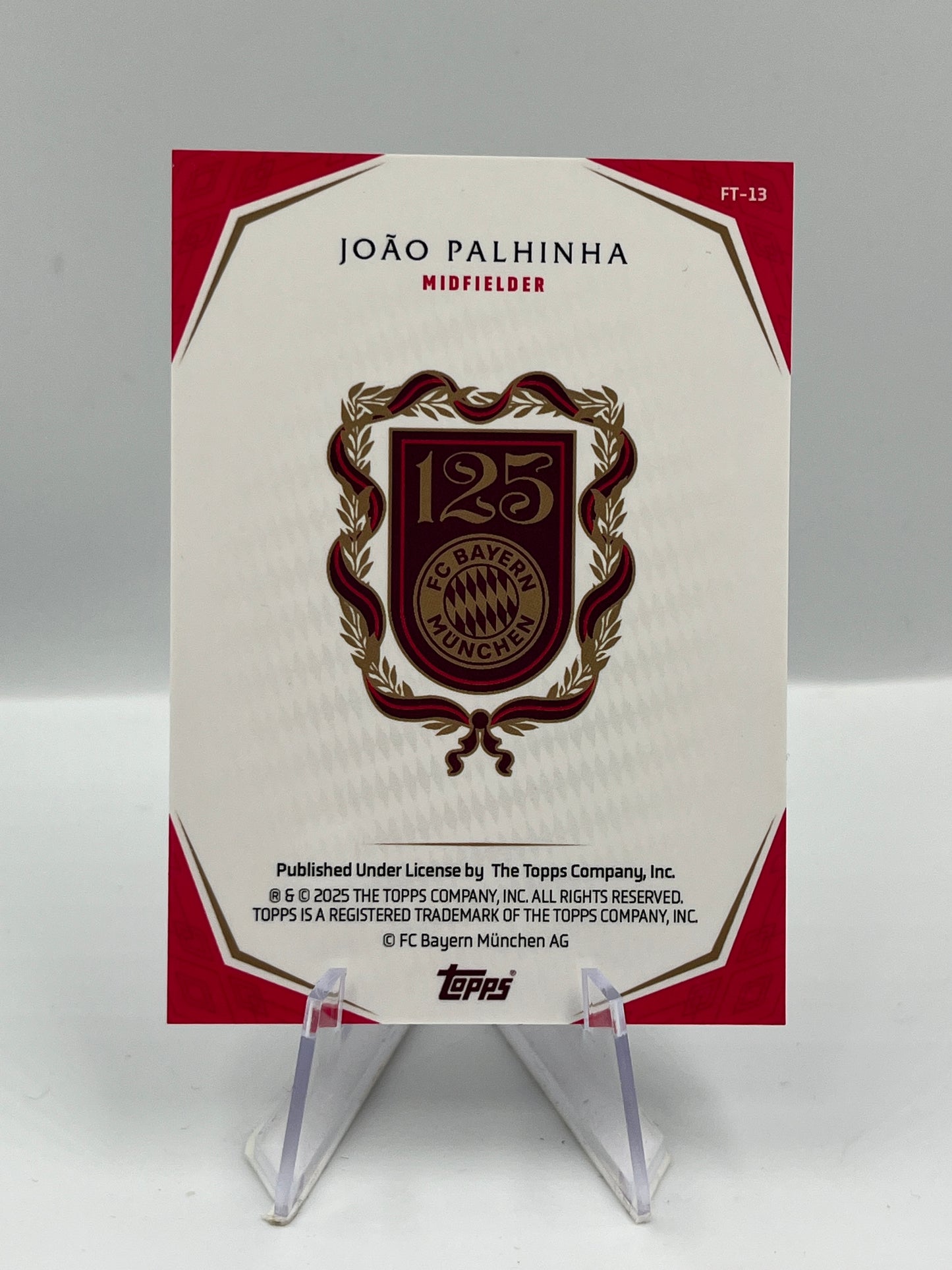 Topps 125 Jahre Bayern München Joao Palhinha First Team 07/33 #FT-13