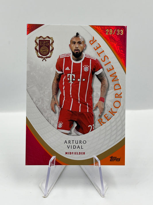 Topps 125 Jahre Bayern München Arturo Vidal Rekordmeister 28/33 #RM-14