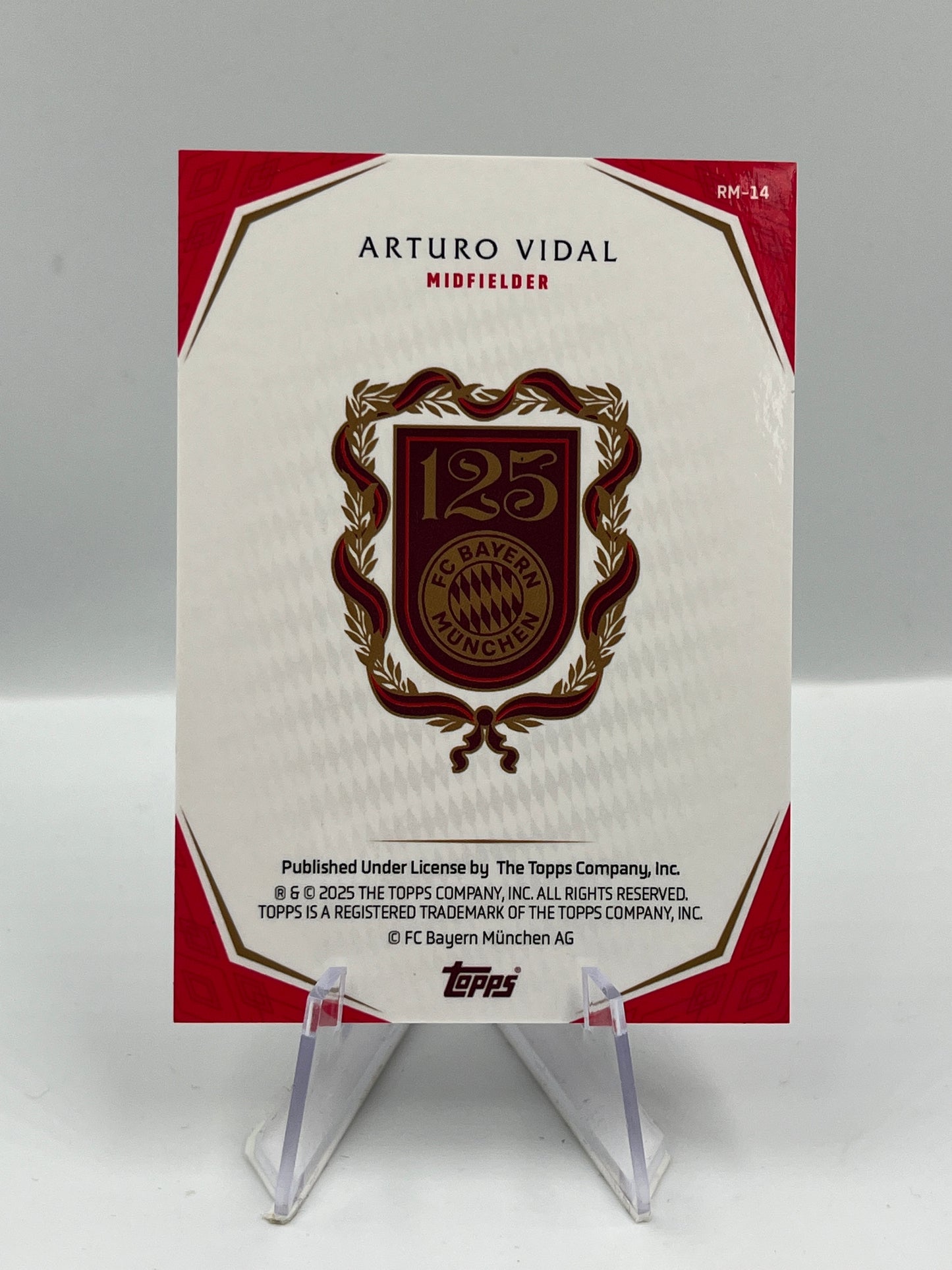 Topps 125 Jahre Bayern München Arturo Vidal Rekordmeister 28/33 #RM-14