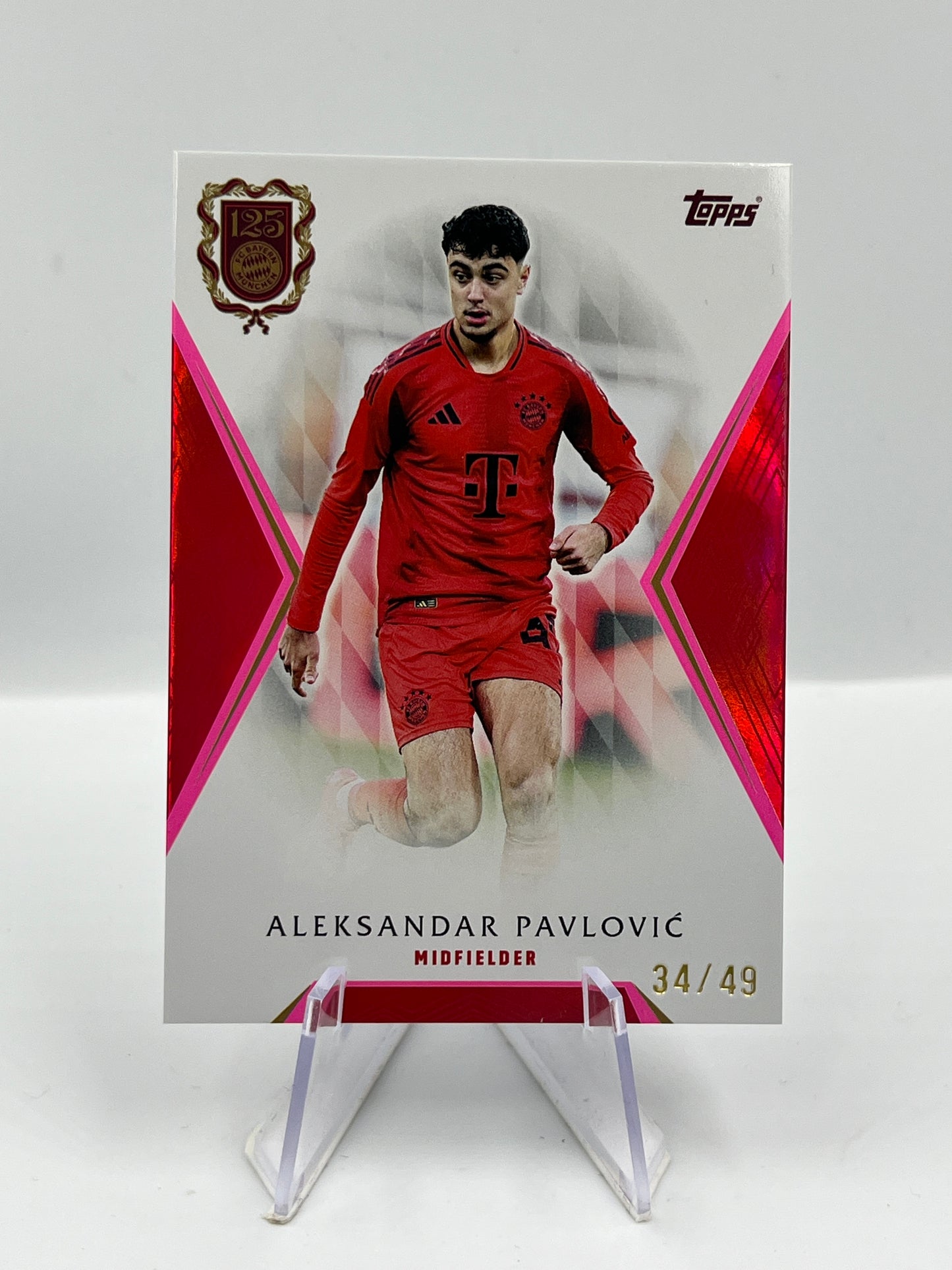 Topps 125 Jahre Bayern München Aleksandar Pavlovic First Team 34/49 #FT-12