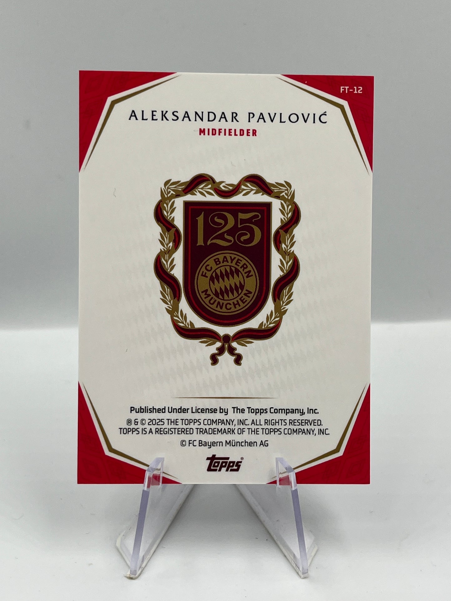 Topps 125 Jahre Bayern München Aleksandar Pavlovic First Team 47/49 #FT-12