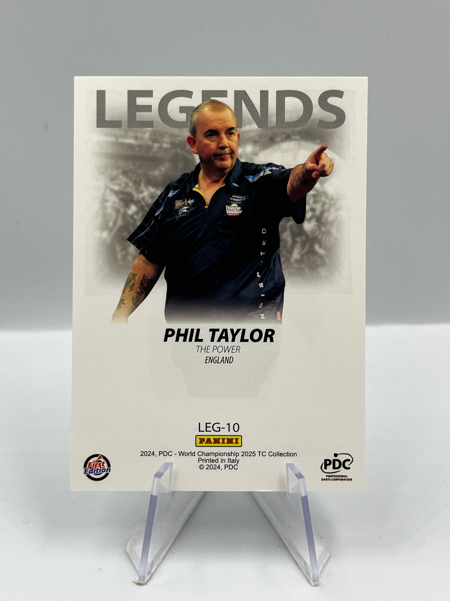 Panini 1st Edition 2025 Phil Taylor Legends #LEG-10