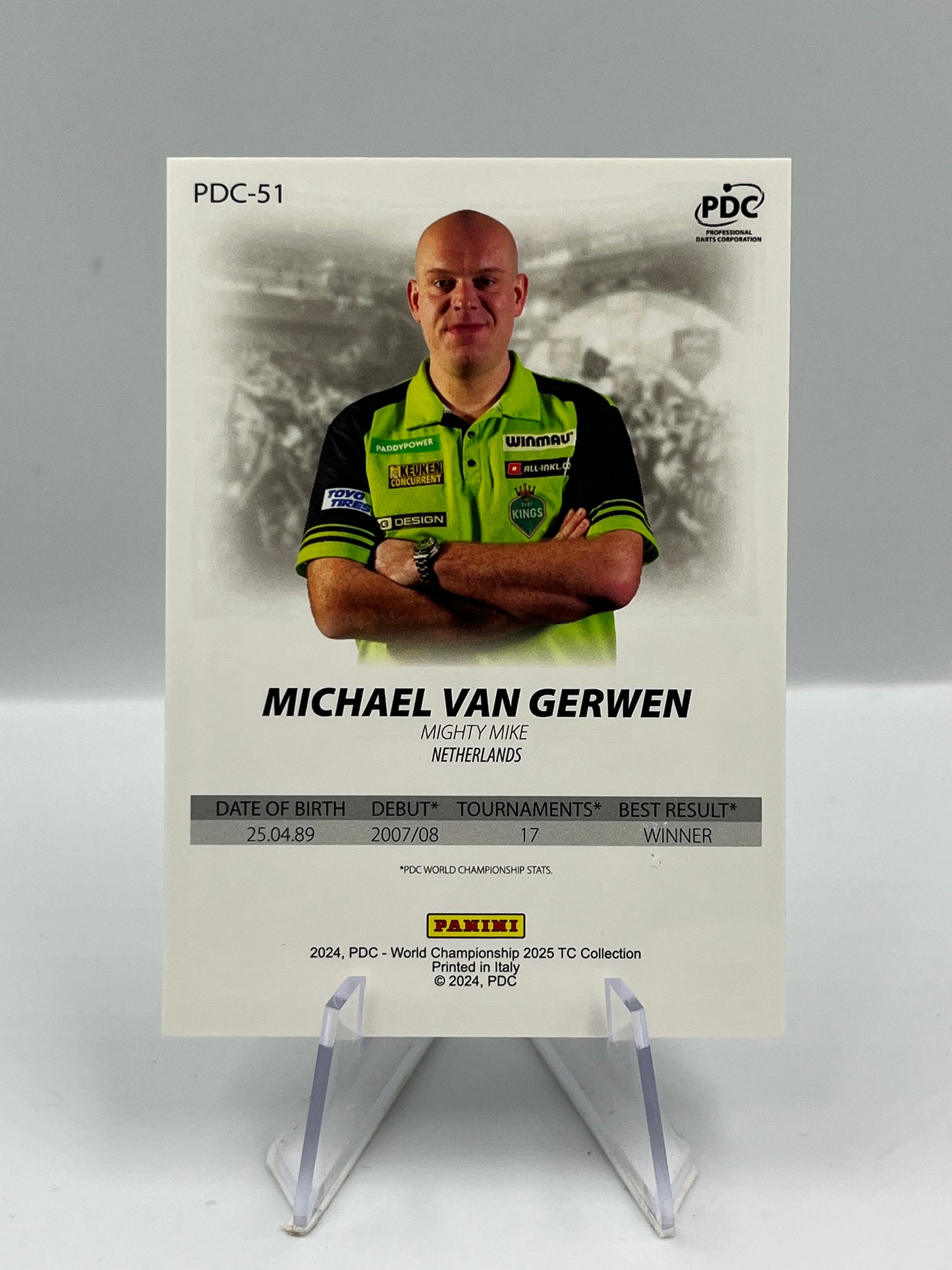 Panini 1st Edition 2025 Michael Van Gerwen #PDC-51