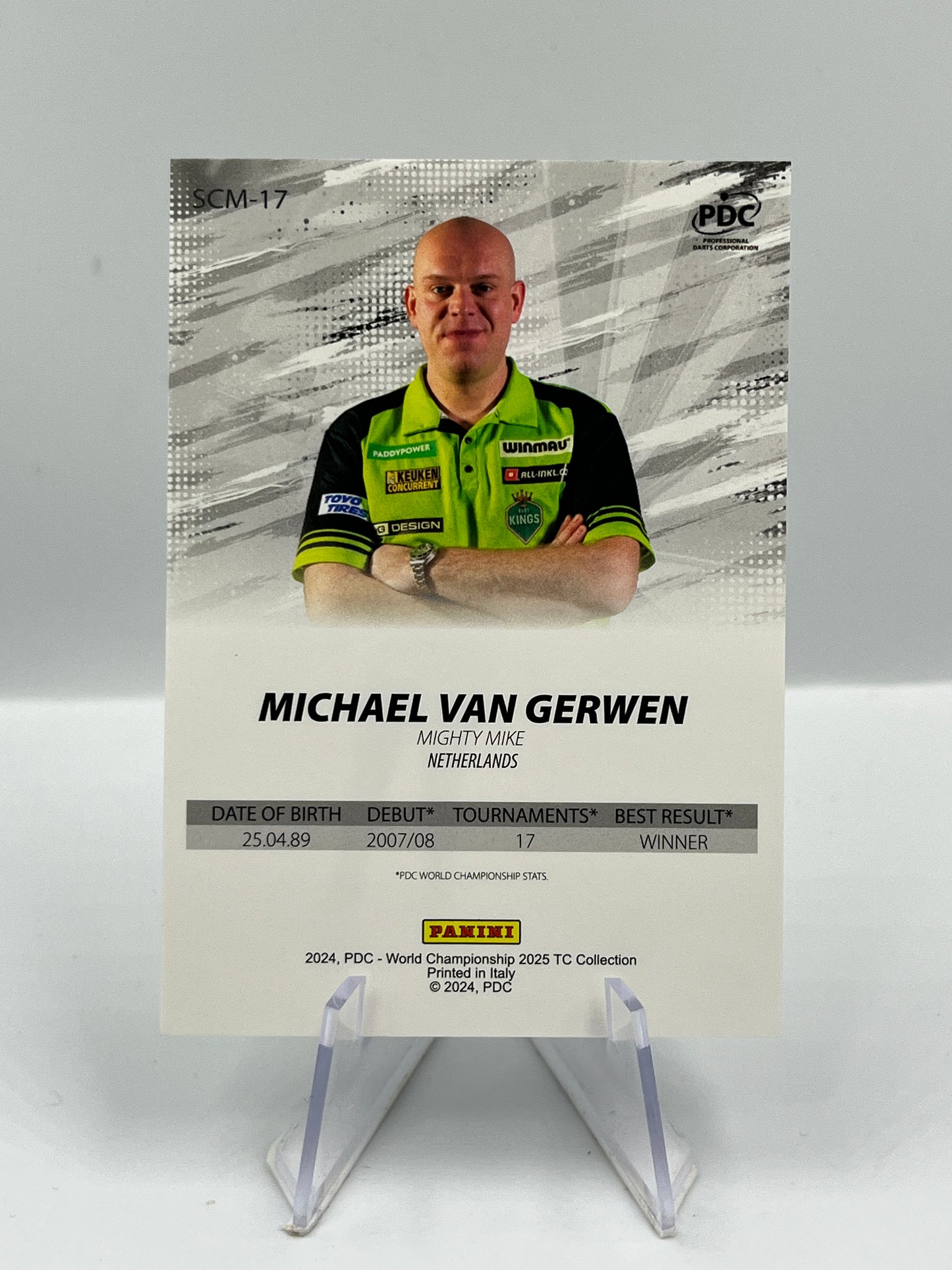 Panini 1st Edition 2025 Michael Van Gerwen Scoring Machine #SCM-17