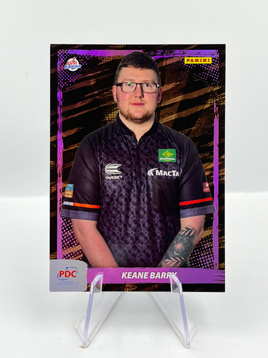 Panini 1st Edition 2025 Keane Barry Pink Parallel #PDC-03