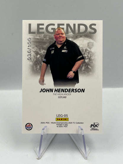 Panini 1st Edition 2025 John Henderson Legends 036/100 #LEG-05