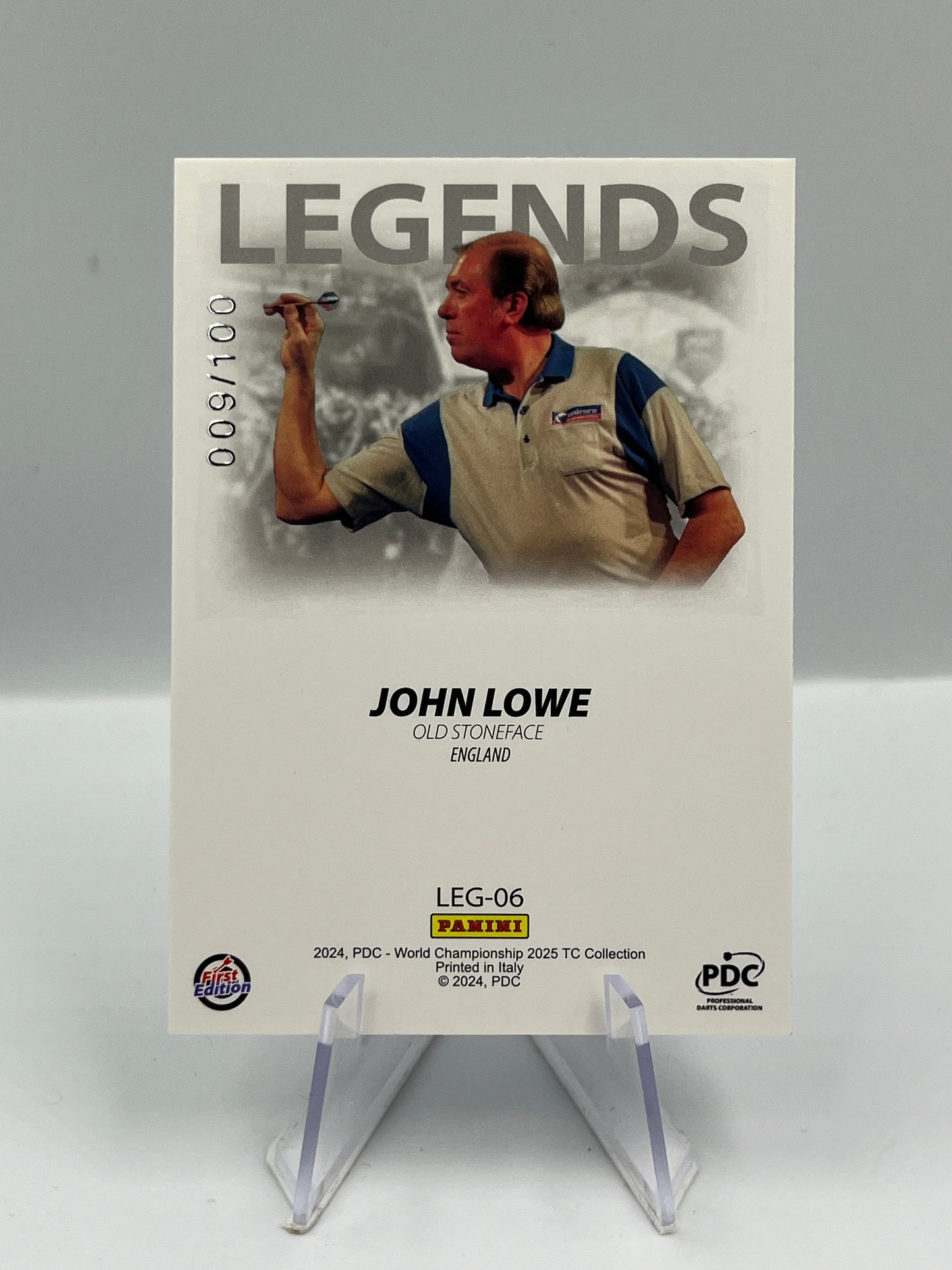 Panini 1st Edition 2025 John Lowe Legends 009/100 #LEG-06