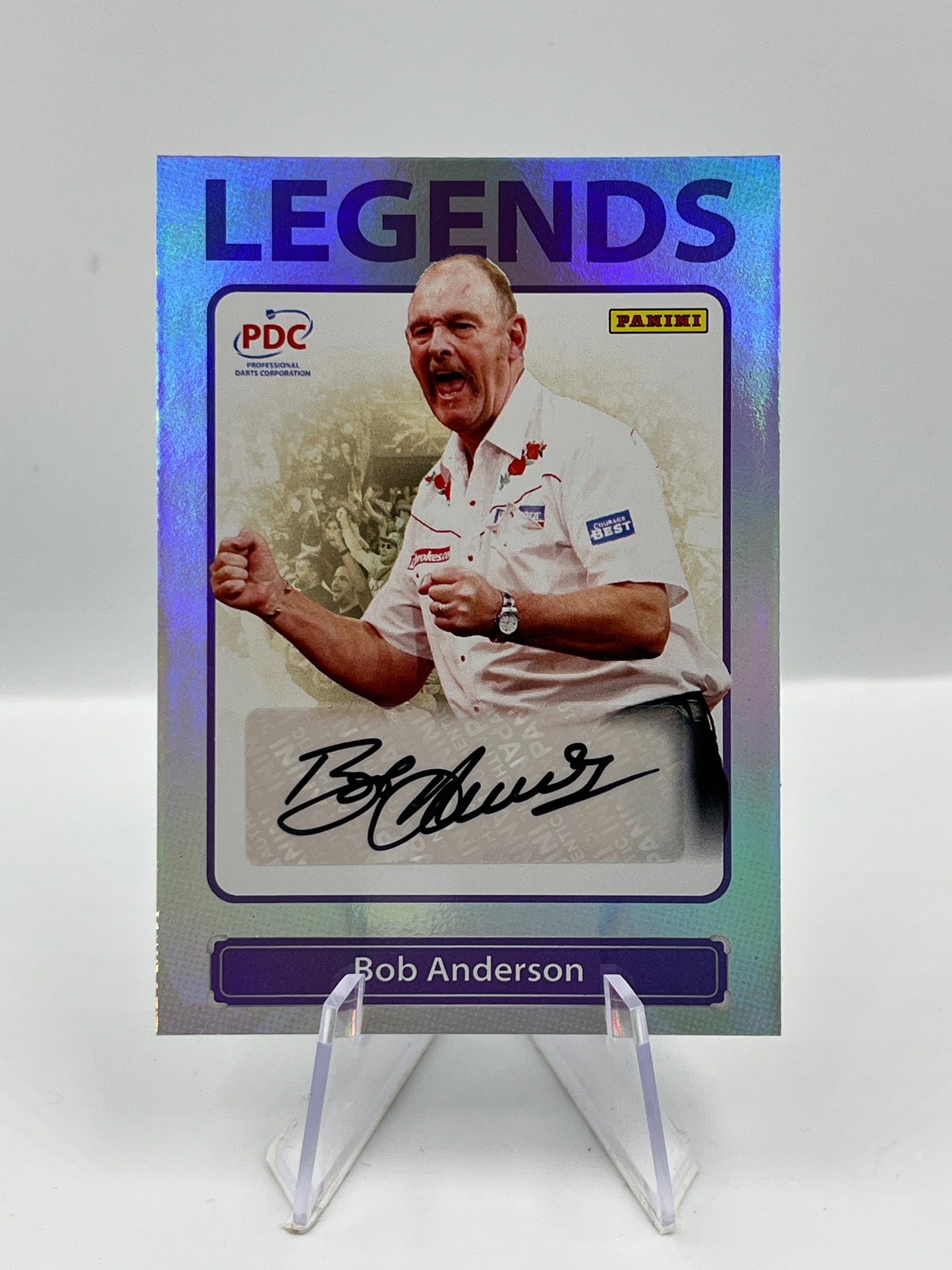 Panini 1st Edition 2025 Bob Anderson Legends Autograph 02/75 #AULEG-01