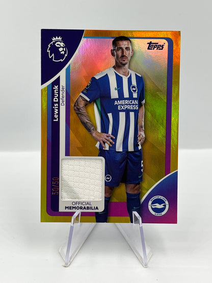 Topps Premier League 25/26 Lewis Dunk Brighton Relic 50/50 #RE-LD