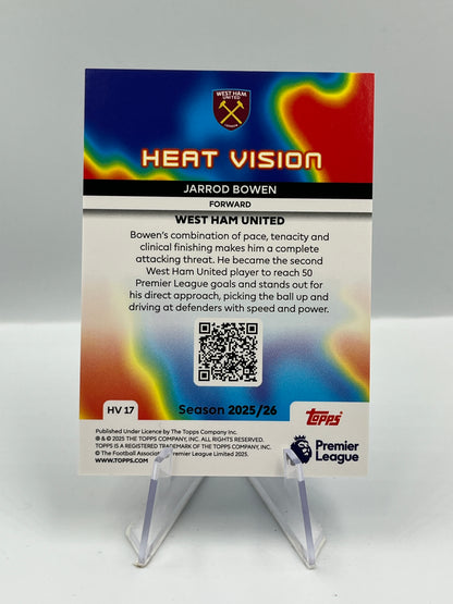 Topps Premier League 25/26 Jarrod Bowen West Ham Heat Vision #HV-17