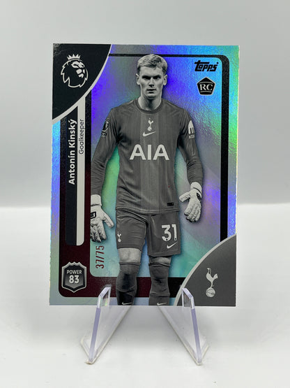 Topps Premier League 25/26 Antonin Kinsky Tottenham RC 37/75 #254