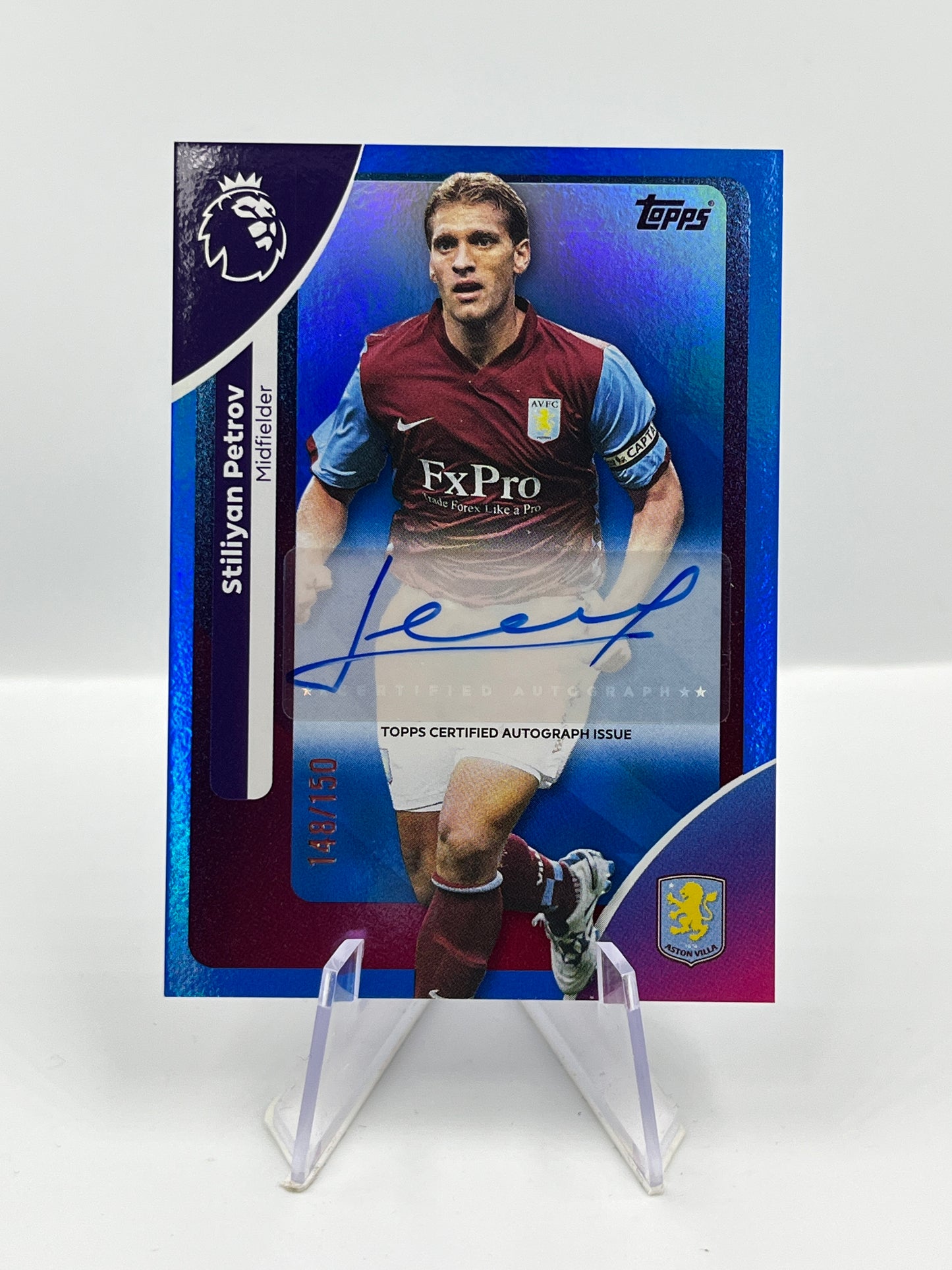 Topps Premier League 25/26 Stiliyan Petrov Aston Villa Autograph 148/150 #AC-SP