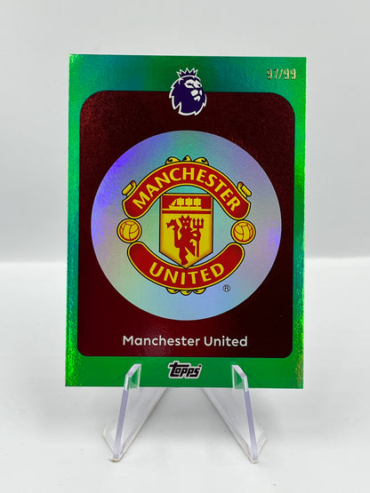 Topps Premier League 25/26 Manchester United Team Badge 97/99 #199