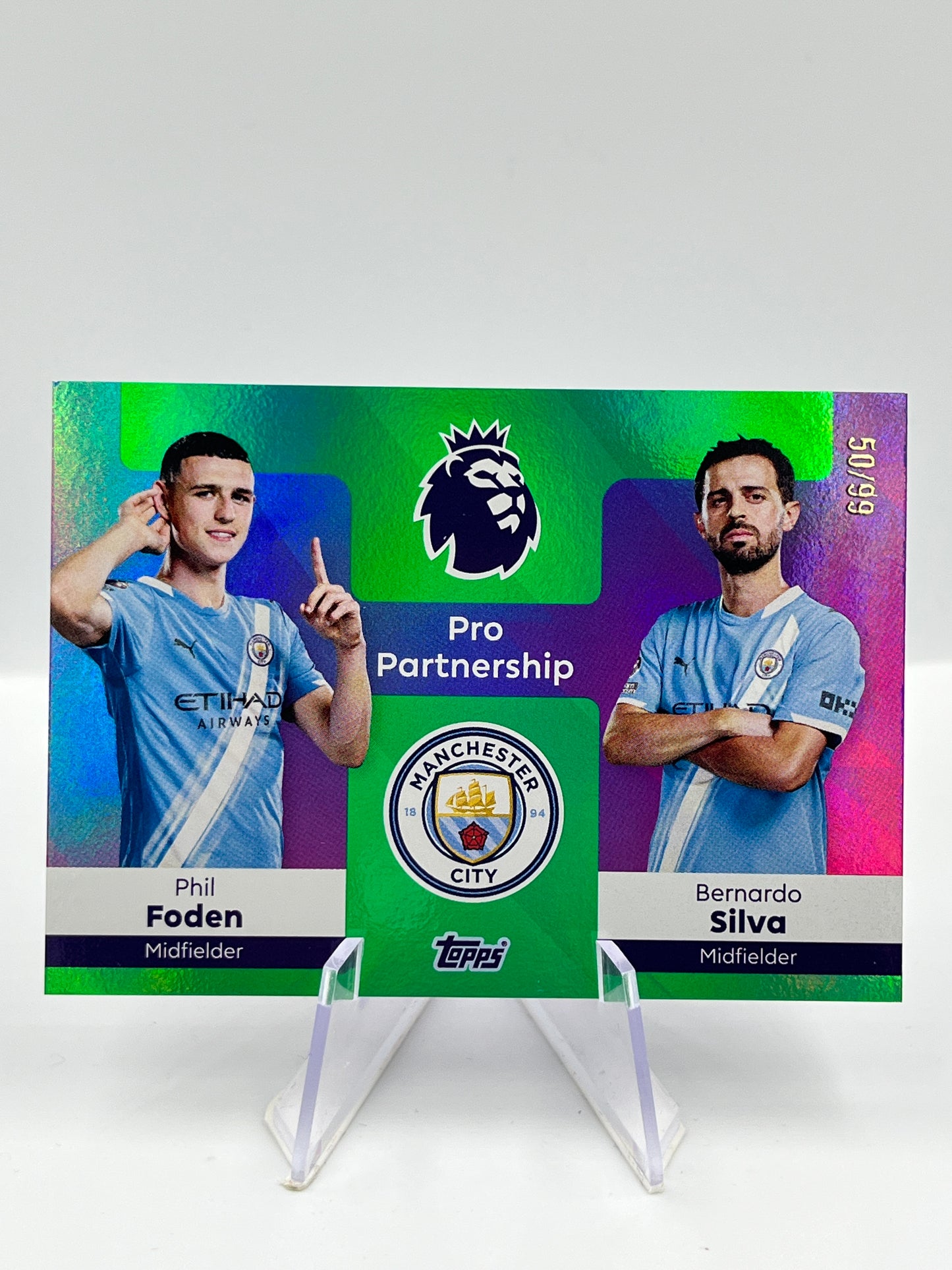 Topps Premier League 25/26 Phil Foden/Bernardo Silva City 50/99 #372