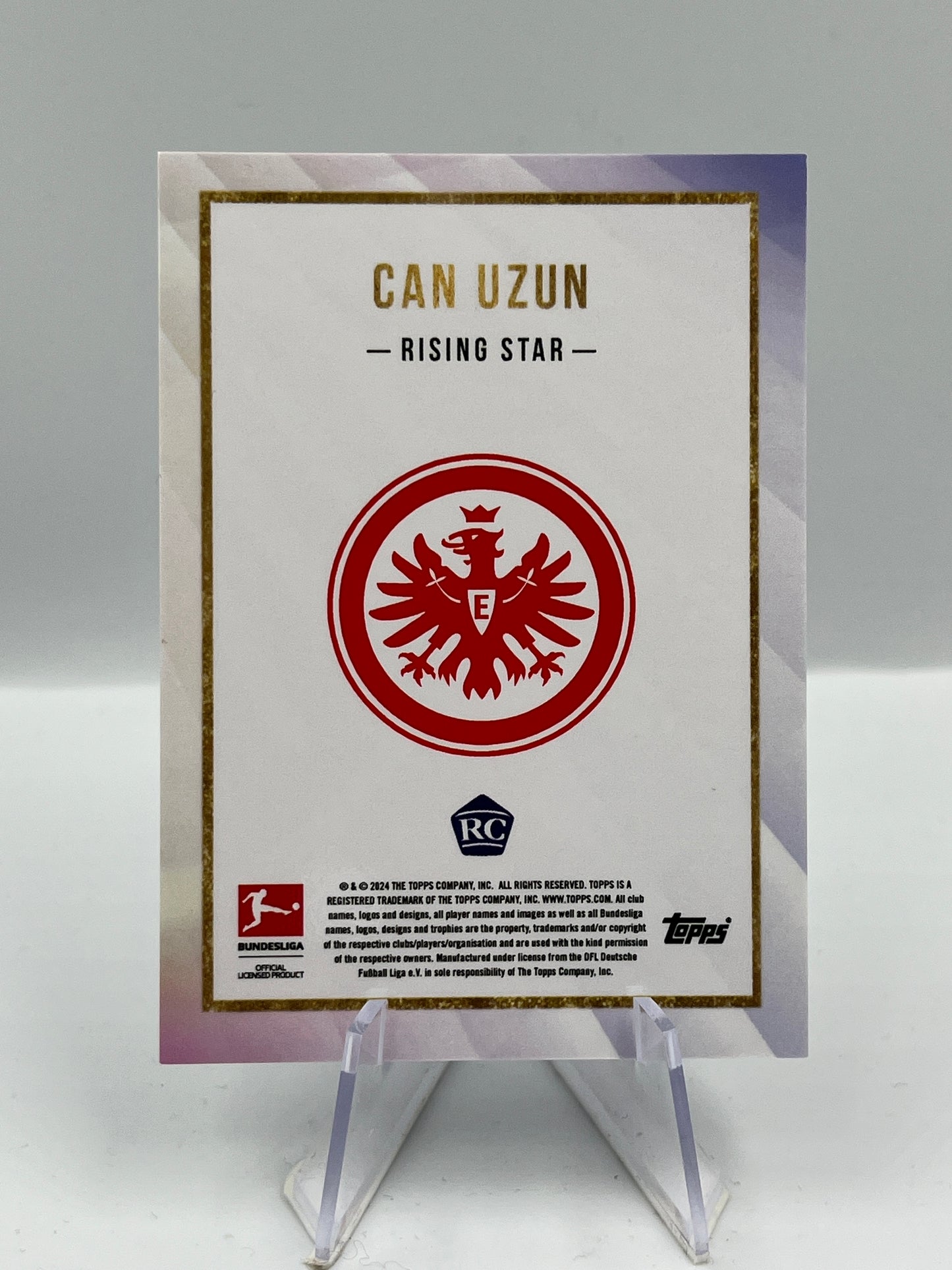 Topps Summer Signings 24/25 Can Uzun Eintracht Frankfurt Rainbow Auto RC 5/5
