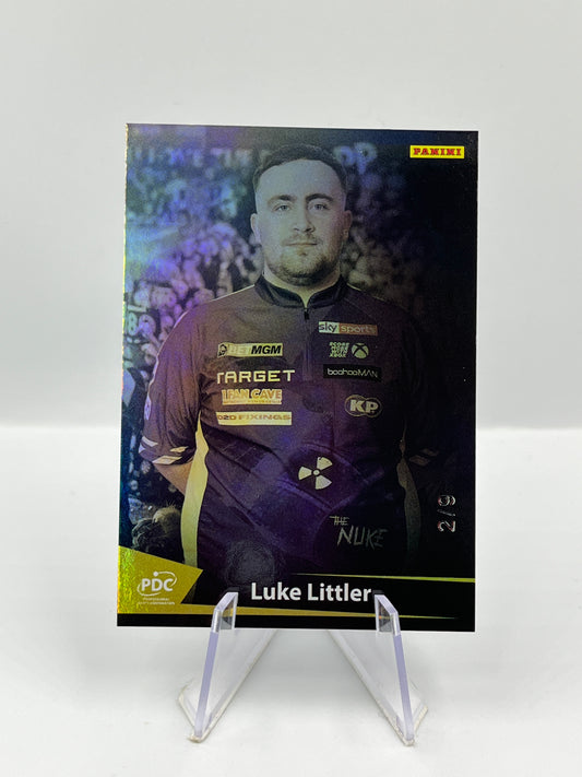 Panini PDC Premier League Darts 2025 Luke Littler Portrait Gold 02/09 #LIGHT-06