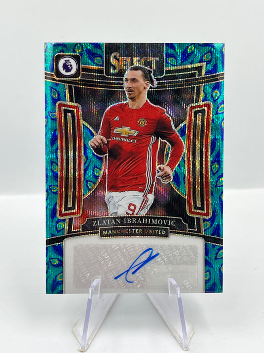 Panini Select PL 23/24 Zlatan Ibrahimovic Manchester United Peacock Auto #S-ZI